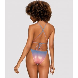 Мерцающий боди-купальник с нежным градиентом Rionella M (иной угол)