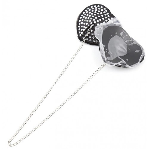 Пэстисы для груди сердца с цепочкой серебристые