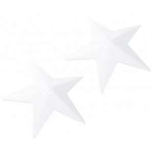 Пэстисы в форме звезды белого цвета (иной угол)