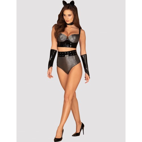 Сексуальный костюм женщины-кошки Silveria L/XL