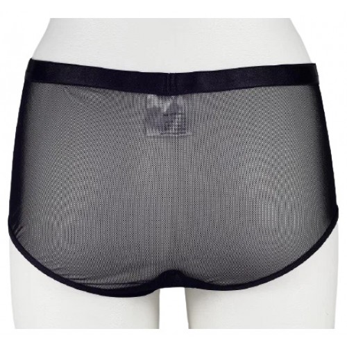 Трусы с высокой талией черные Ненасытная Глория L/XL