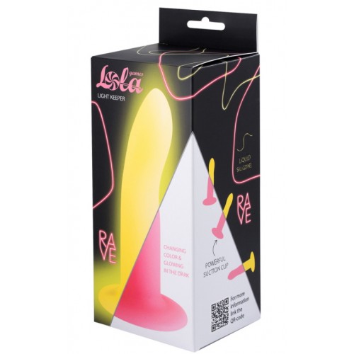 Светящийся в темноте фаллос на присоске Rave Light Keeper 13 см