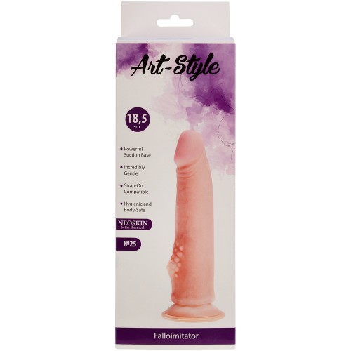 Фаллоимитатор с рельефом для клиторальной стимуляции Art Style 20 см