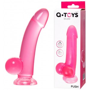 Реалистичный фаллоимитатор A-Toys by TOYFA Fush, TPE, розовый, 18 см