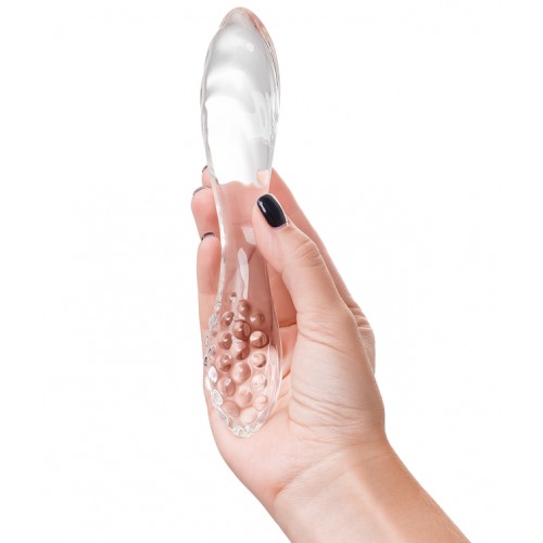 Двусторонний фаллоимитатор Satisfyer Dazzling Crystal 1, стекло, прозрачный, 18,5 см