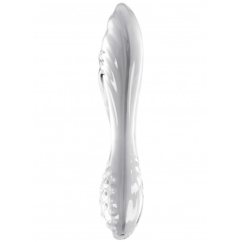 Двусторонний фаллоимитатор Satisfyer Dazzling Crystal 1, стекло, прозрачный, 18,5 см