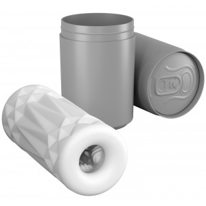 Рельефный маструбатор в колбе-банке Pretty Love (иной угол)