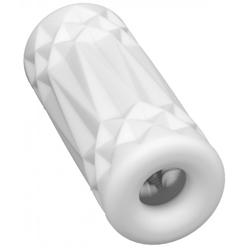 Рельефный маструбатор в колбе-банке Pretty Love