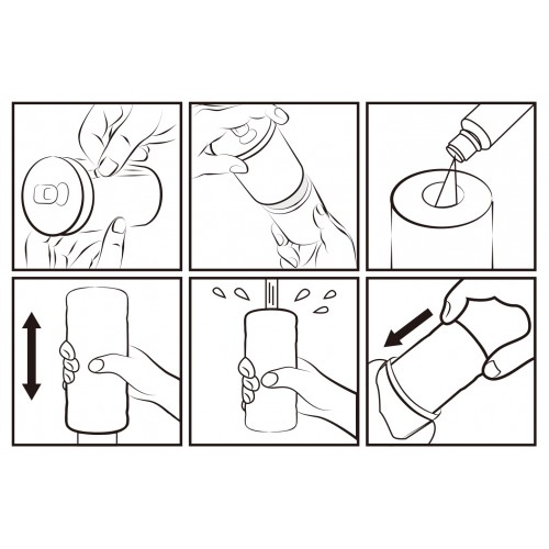 Рельефный маструбатор в колбе-банке Pretty Love