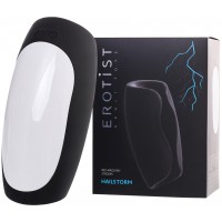 Перезаряжаемый мастурбатор Erotist Hailstorm, силикон, черный, 14,7 см.