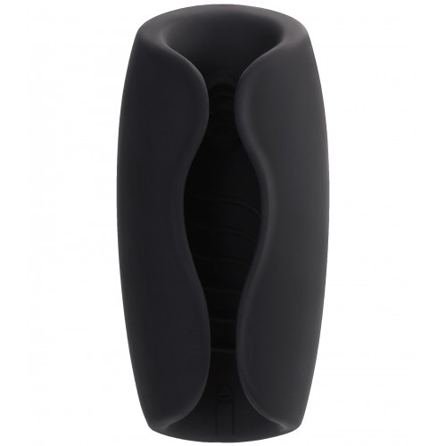 Перезаряжаемый мастурбатор Erotist Hailstorm, силикон, черный, 14,7 см.