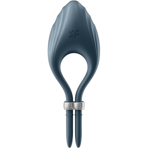 Эрекционное кольцо с вибрацией Satisfyer Duelist серый