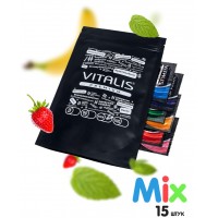 Презервативы "VITALIS" PREMIUM №12+3 MIX - (ширина 53mm)