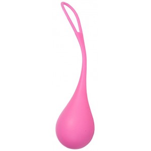 Утяжеленный вагинальный шарик Layla Tulipano розовый 55 гр (иной угол)