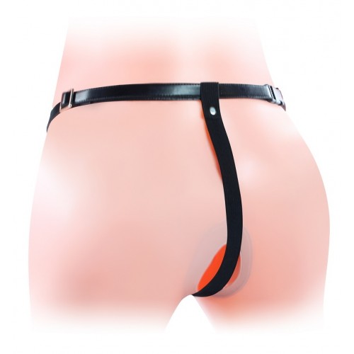 Фаллопротез для двойного проникновения с вибрацией