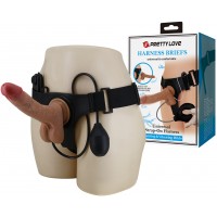 Вибрострапон на трусиках Pretty Love Harness Briefs Oher с имитацией семяизвержения 20 см