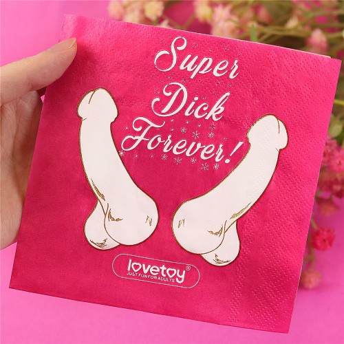 Бумажные салфетки Super Dick Forever 10 шт