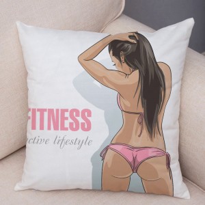 Наволочка на подушку Fitness Girl