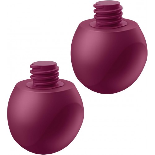 Вагинальные смарт-шарики с вибрацией и сменными утяжелителями Satisfyer Love Birds Vary бордовый