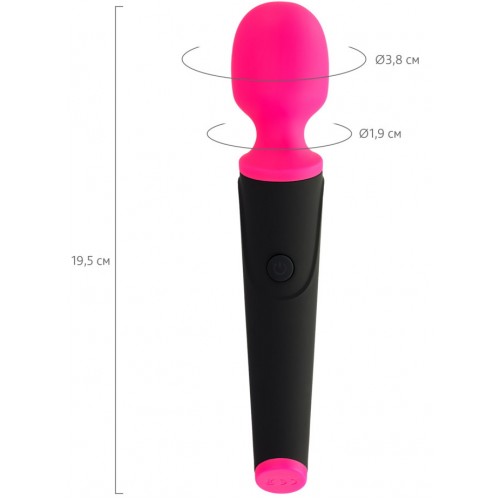 Вибростимулятор L'EROINA by TOYFA Aster, 10 режимов вибрации, силикон, розовый, 19,5 см, Ø 3,8 см