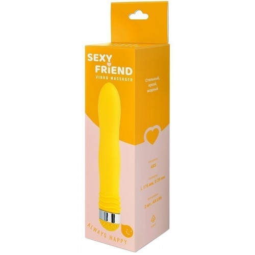 Многофункциональный вибратор Sexy Friend желтый