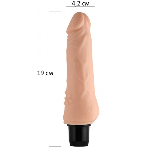 Реалистичный вибратор из CyberSkin 19 см