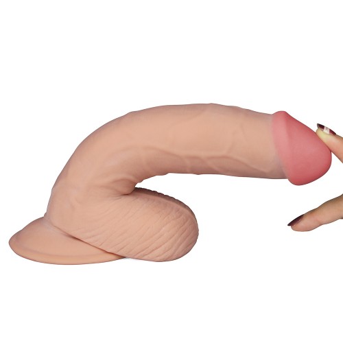 Вибратор реалистик с выносным пультом управления The Ultra Soft Dude 22,5 см