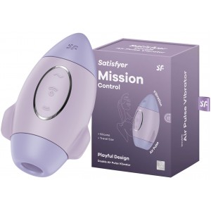 Вакуумно-волновой стимулятор клитора с вибрацией Satisfyer Mission Control фиолетовый