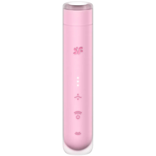Вакуумно-волновой мини-стимулятор клитора с вибрацией помада Satisfyer First Kiss
