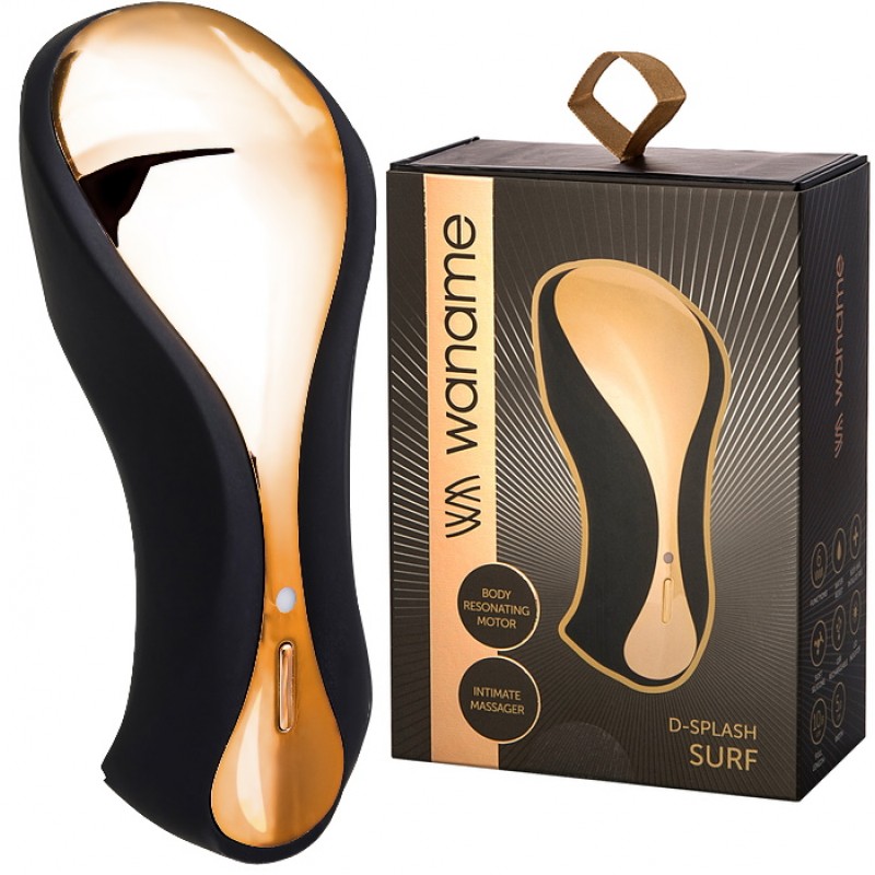 Стимулятор наружных интимных зон WANAME D-SPLASH Surf, силикон, чёрный, 10,8 см
