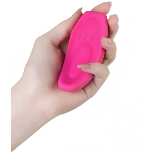 Клиторальный вибратор в трусики JOS FLIRTY, силикон, розовый, 9,3 см