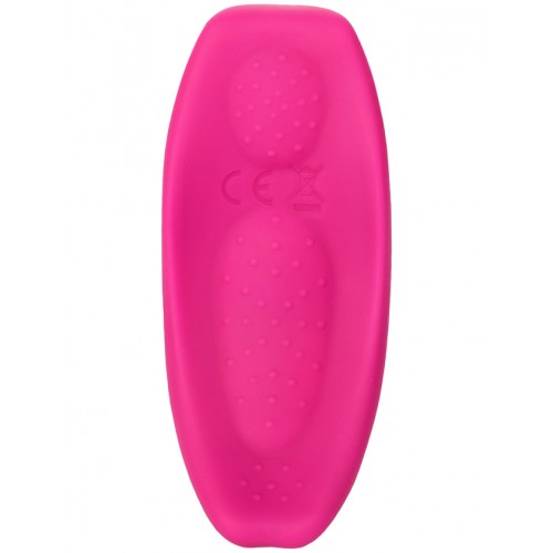 Клиторальный вибратор в трусики JOS FLIRTY, силикон, розовый, 9,3 см