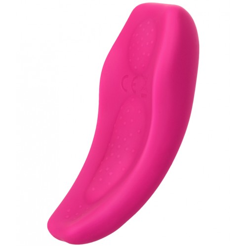 Клиторальный вибратор в трусики JOS FLIRTY, силикон, розовый, 9,3 см