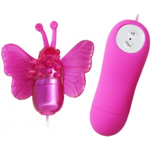 Вибростимулятор-бабочка на пульте управления Cute Secret (иной угол)