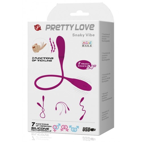 Двойной вибростимулятор Pretty Love Snaky Vibe 3