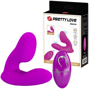 Вагинально-клиторальный стимулятор Pretty Love Melvin с пультом ДУ