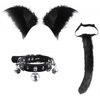 Костюм собаки (ушки, ошейник, хвост) 