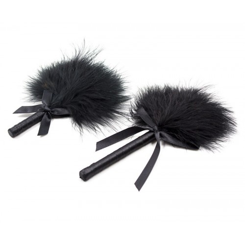 Чёрный тиклер с атласной лентой 16 см