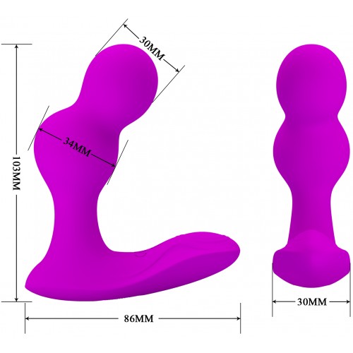 Перезаряжаемый вибростимулятор простаты Pretty Love Terrance с пультом ДУ