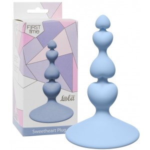 Анальная елочка на присоске First Time Sweetheart Plug Blue