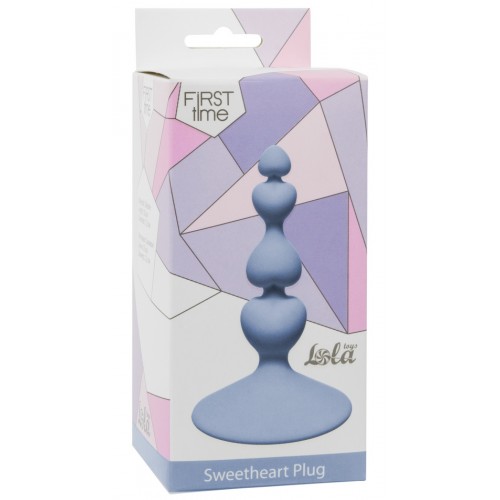 Анальная елочка на присоске First Time Sweetheart Plug Blue