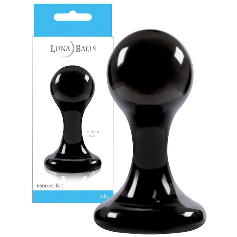 Анальная пробка на присоске Luna Balls S черная