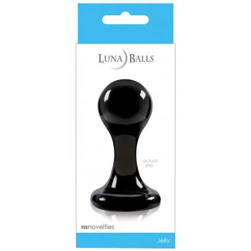 Анальная пробка на присоске Luna Balls S черная