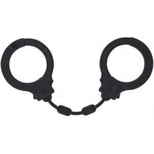 Силиконовые наручники Party Hard Suppression Black (иной угол)