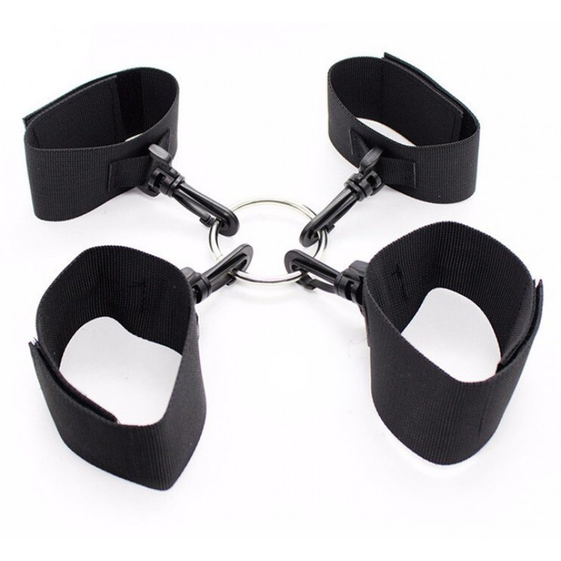 Нейлоновый бондаж с металлическим кольцом