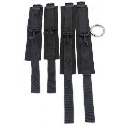 Нейлоновый бондаж с металлическим кольцом