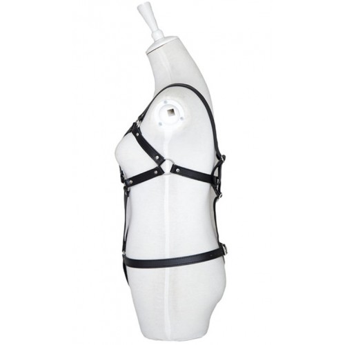 Потрясающая черная сбруя на ремешках