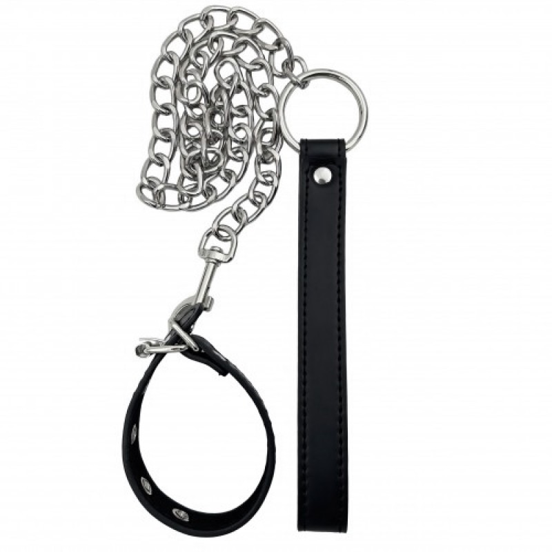 Поводок на пенис, черный