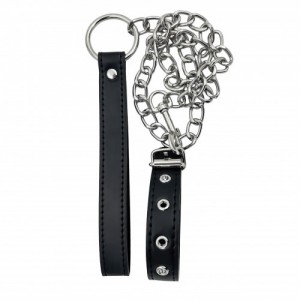 Поводок на пенис, черный (иной угол)