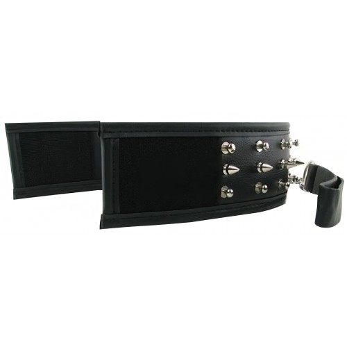 Ошейник с шипами и металлическим поводком-цепочкой Extreme Spiked Collar With Leash